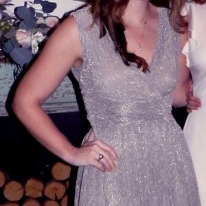 Metallic Marcelle Fit & Flare Dress